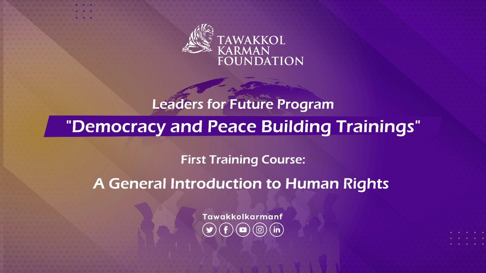 TKF Launches Democracy and Peace Building Course